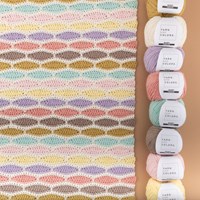Yarn and Colors Stripy Waves Blanket Haakpakket 005 Clay