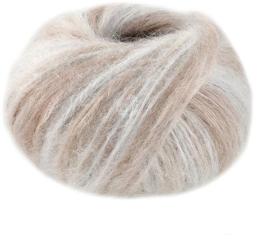 Lana Grossa Superkid Seta Print 101 Crème/Beige/Zilvergrijs