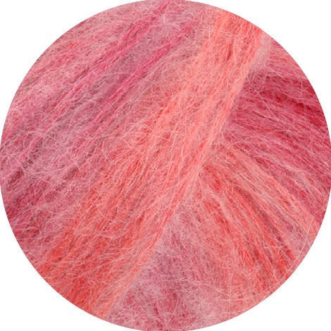 Lana Grossa Superkid Seta Print 104 Wijnrood/Framboos/Zalm-2
