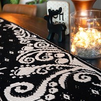 Cheer Kerst Tafelloper Zwart Large Garenpakket - Exclusief Patroon-3