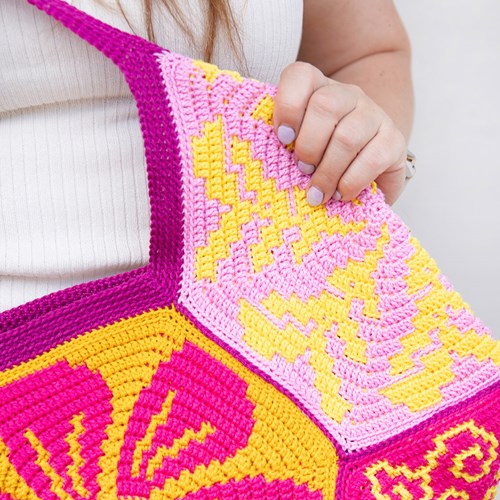 Flowery Fair Tas Haakpakket Elegance zeshoek-2