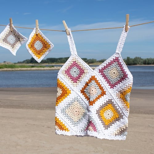 Zomerse Granny Top Haakpakket maat S/M-2