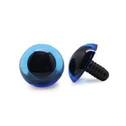 Veiligheidsogen Transparant Blauw (per paar)