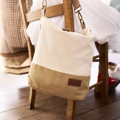 DMC Eco Vita Cross body schoudertas 32x29cm Beige-3