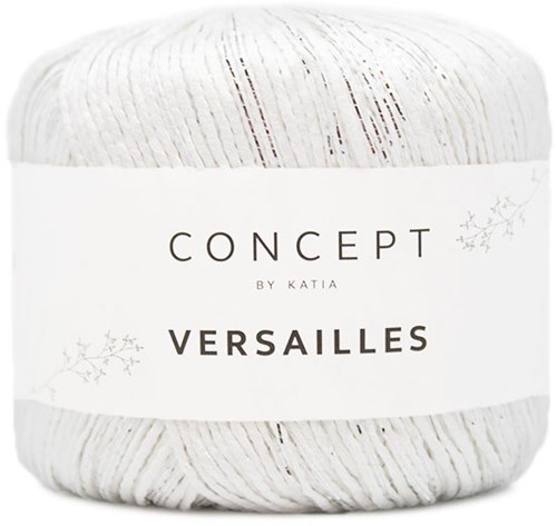 Versailles Omslagdoek Breipakket 1 Ecru - Silver