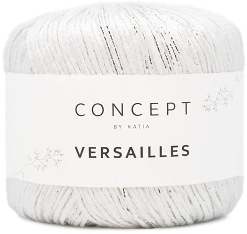 Versailles Sjaal Haakpakket 2 Ecru - Silver