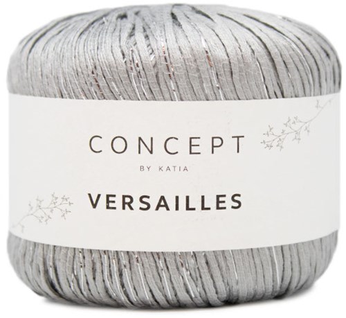 Versailles Sjaal Haakpakket 3 Pearl Light Grey - Silver