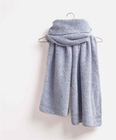 Flecky Fleece Omslagdoek Breipakket Aqua-2