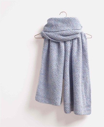 Flecky Fleece Omslagdoek Breipakket Aqua-2