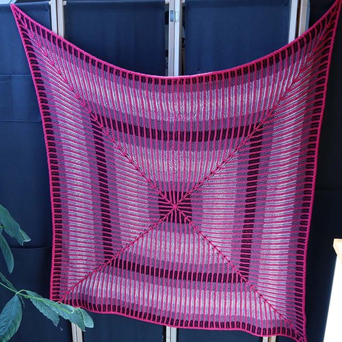 Breipatroon Roze Wolk Deken-3