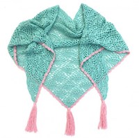 Haakpatroon Waaier Shawl Driehoek