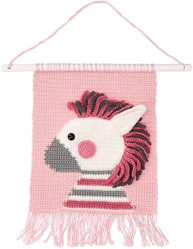 Zebra Ziva en Zara Wandhangers Haakpakket-2