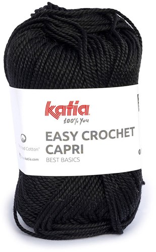 Katia Easy Crochet Capri 106 Zwart