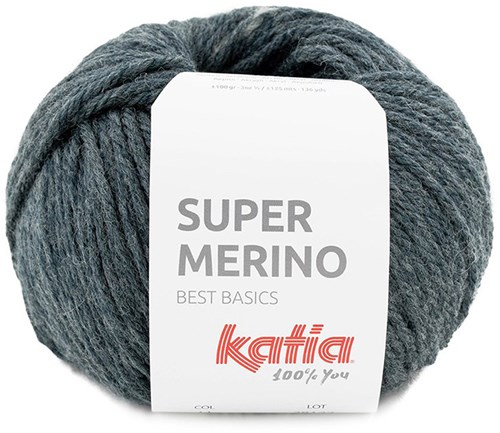 Katia Super Merino 011 Zeer donker grijs