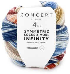 Katia Infinity Symmetric Sokkenwol 4-Draads