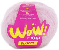Katia WOW - Fluffy 087 Kauwgom roze