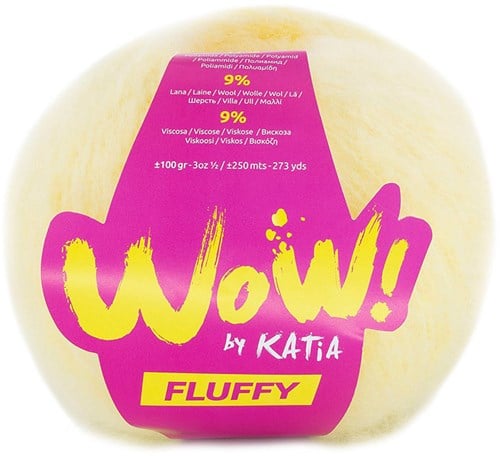 Katia WOW - Fluffy 089 Licht geel