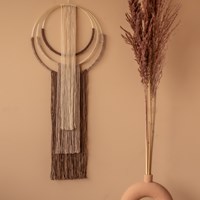 Macramé Patroon Yarn and Colors Wrapped up Wall Hanging-3