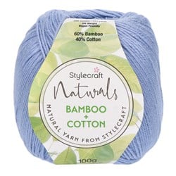 Stylecraft Naturals - Bamboo + Cotton DK 7140 Cornflower