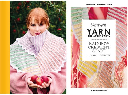 YARN The After Party nr.157 Rainbow Crescent Scarf NL
