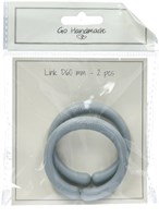 Go Handmade Schakel Ring Grey / Blue-2