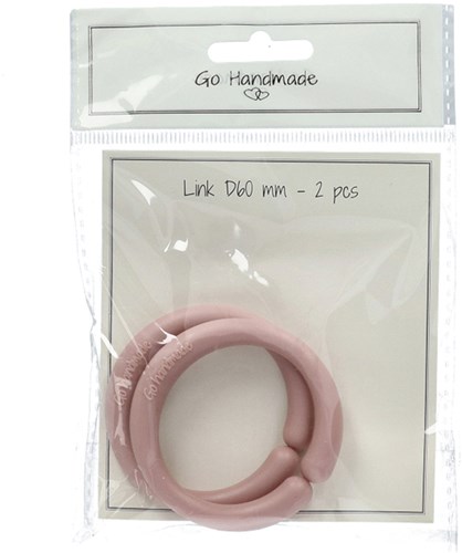 Go Handmade Schakel Ring Vintage Rose-2