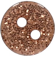 Go Handmade Glitter Knopen Koperbruin 9mm (15 stuks)-3