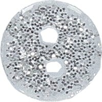 Go Handmade Glitter Knopen Zilver 9mm (15 stuks)-3