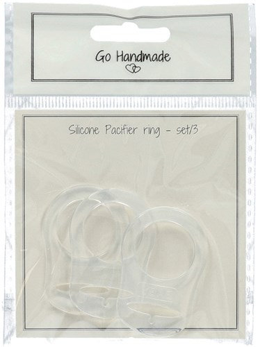 Go Handmade Siliconen Fopspeen Ringen 14 Transparant-2