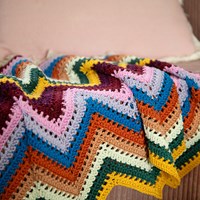 10 Kleuren Zigzag Deken Haakpakket-3