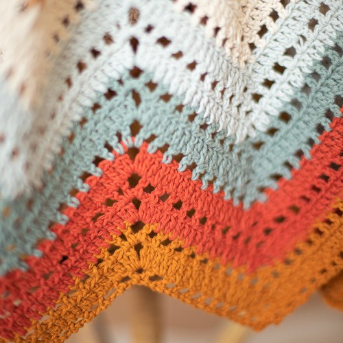 Organic Cotton Zigzag Babydeken Haakpakket