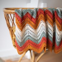 Organic Cotton Zigzag Babydeken Haakpakket