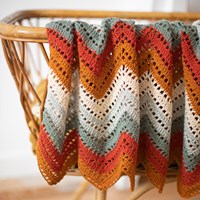 Organic Cotton Zigzag Babydeken Haakpakket 3-3