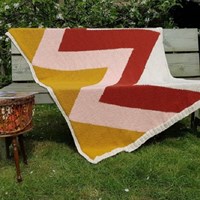 Breipatroon Double Four Zigzag Deken