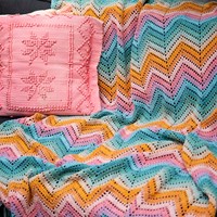 10 Kleuren Zigzag Deken Haakpakket-2
